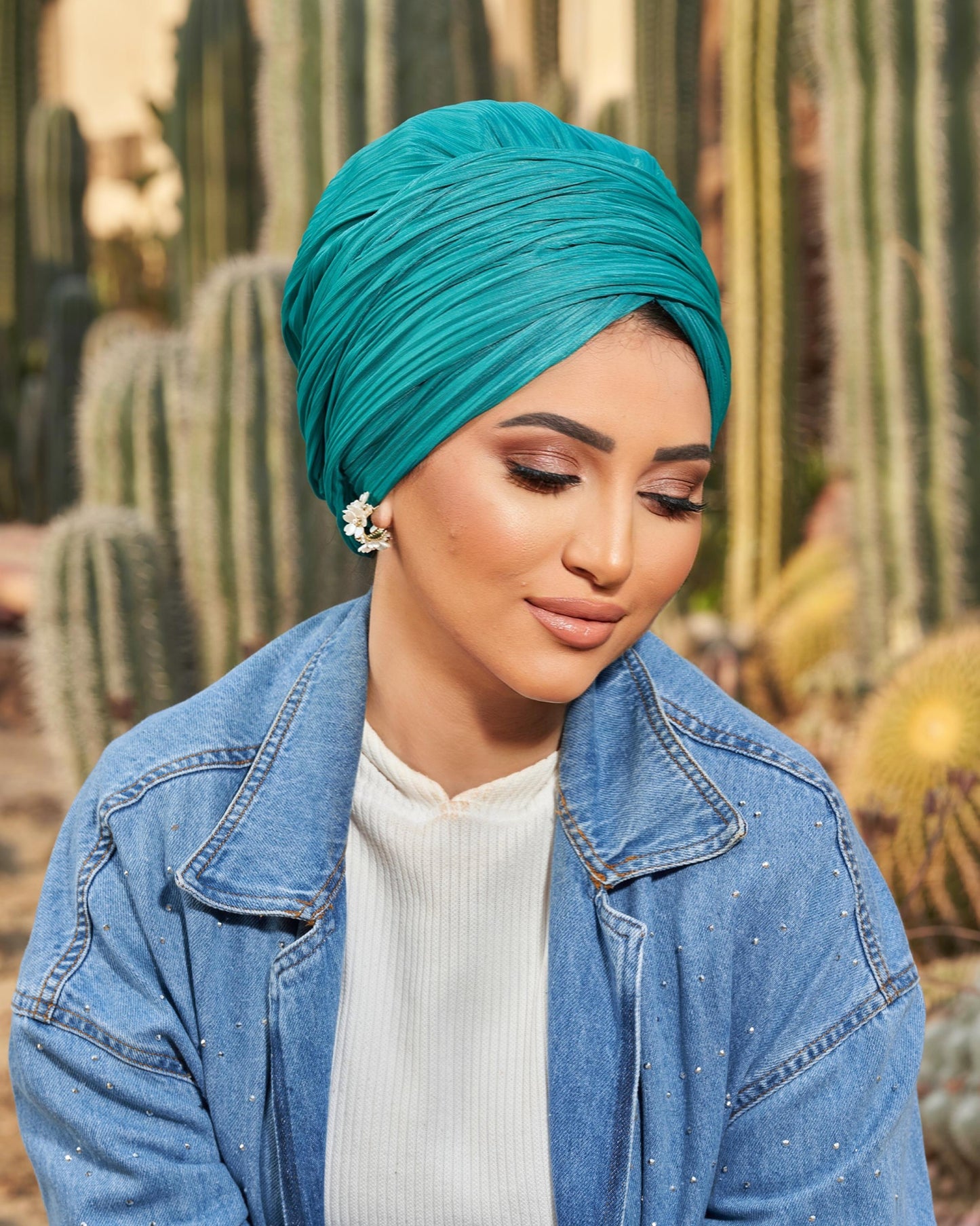 Turquoise Linked Draped