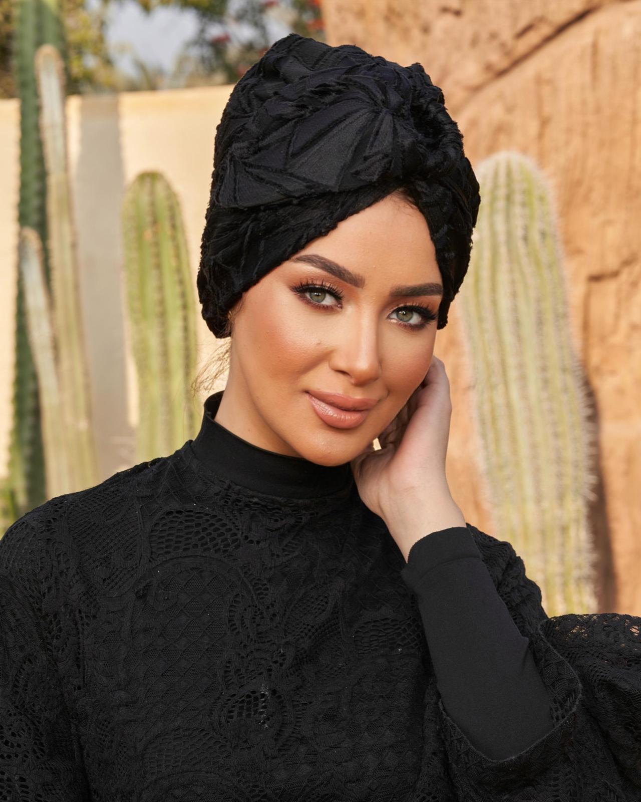 Black Easily Ring Turban