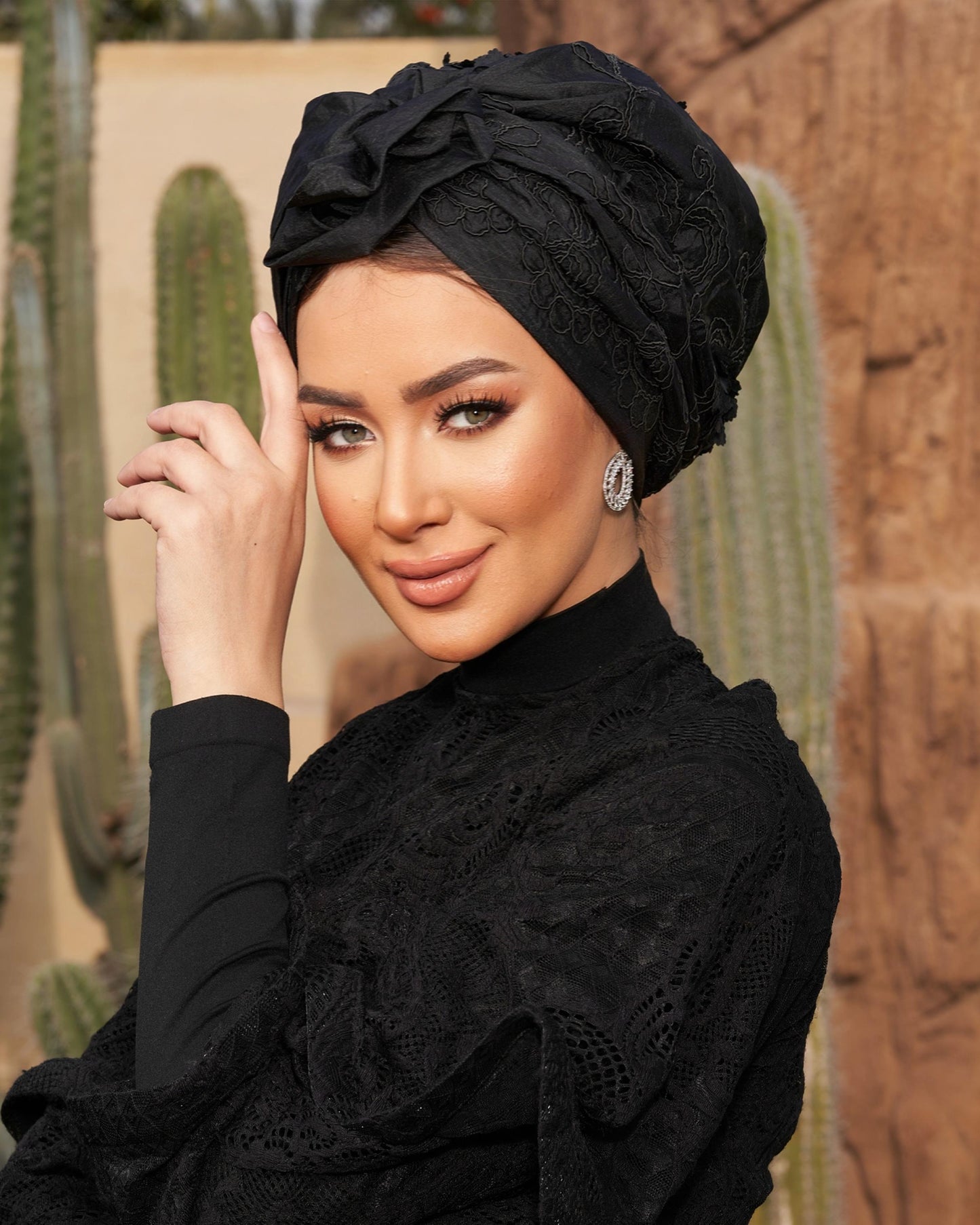 Black Easy Wear Turban