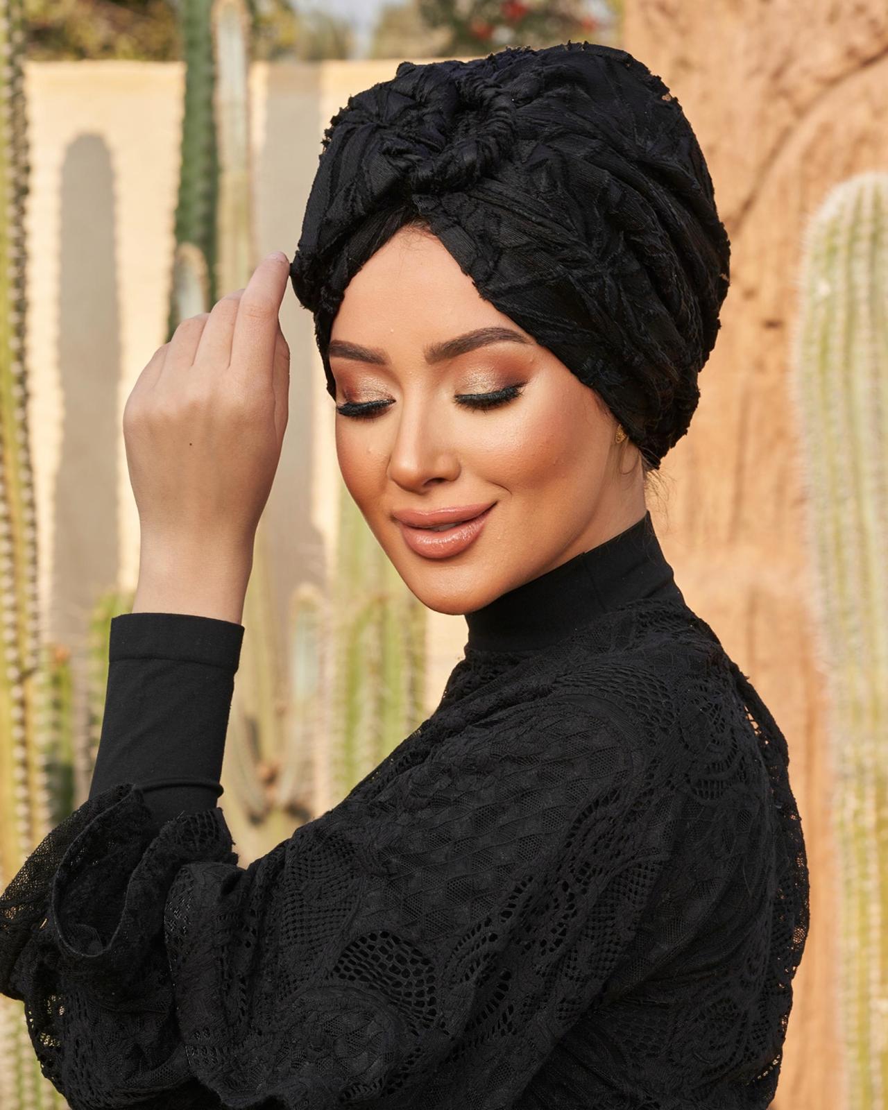 Black Easily Ring Turban