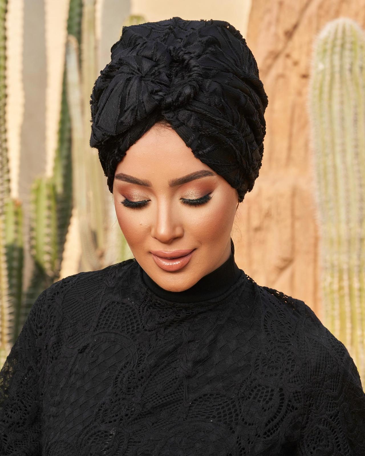 Black Easily Ring Turban