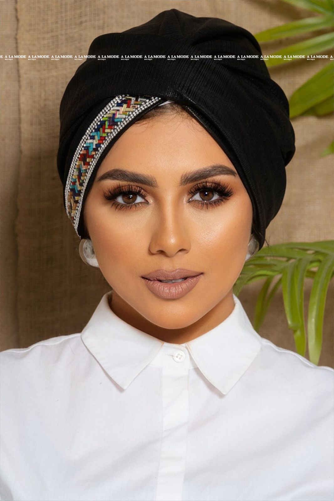 Black Easy Wear Turban