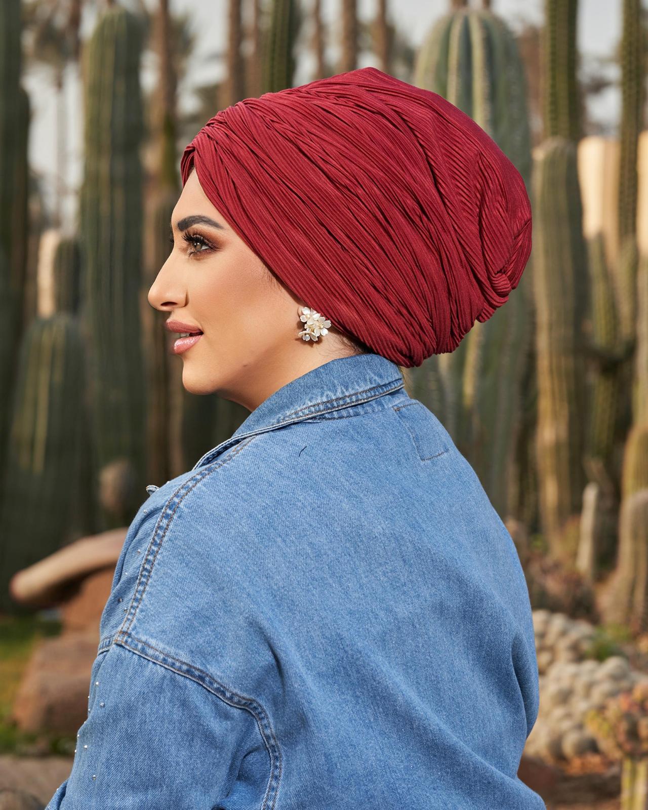 Burgundy Linked Draped