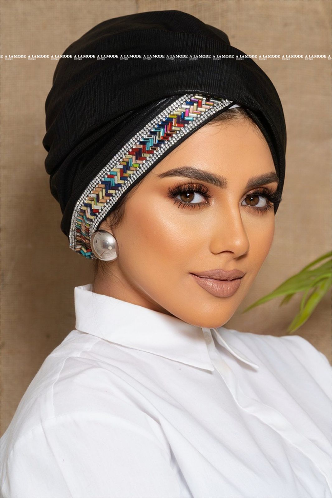 Black Easy Wear Turban