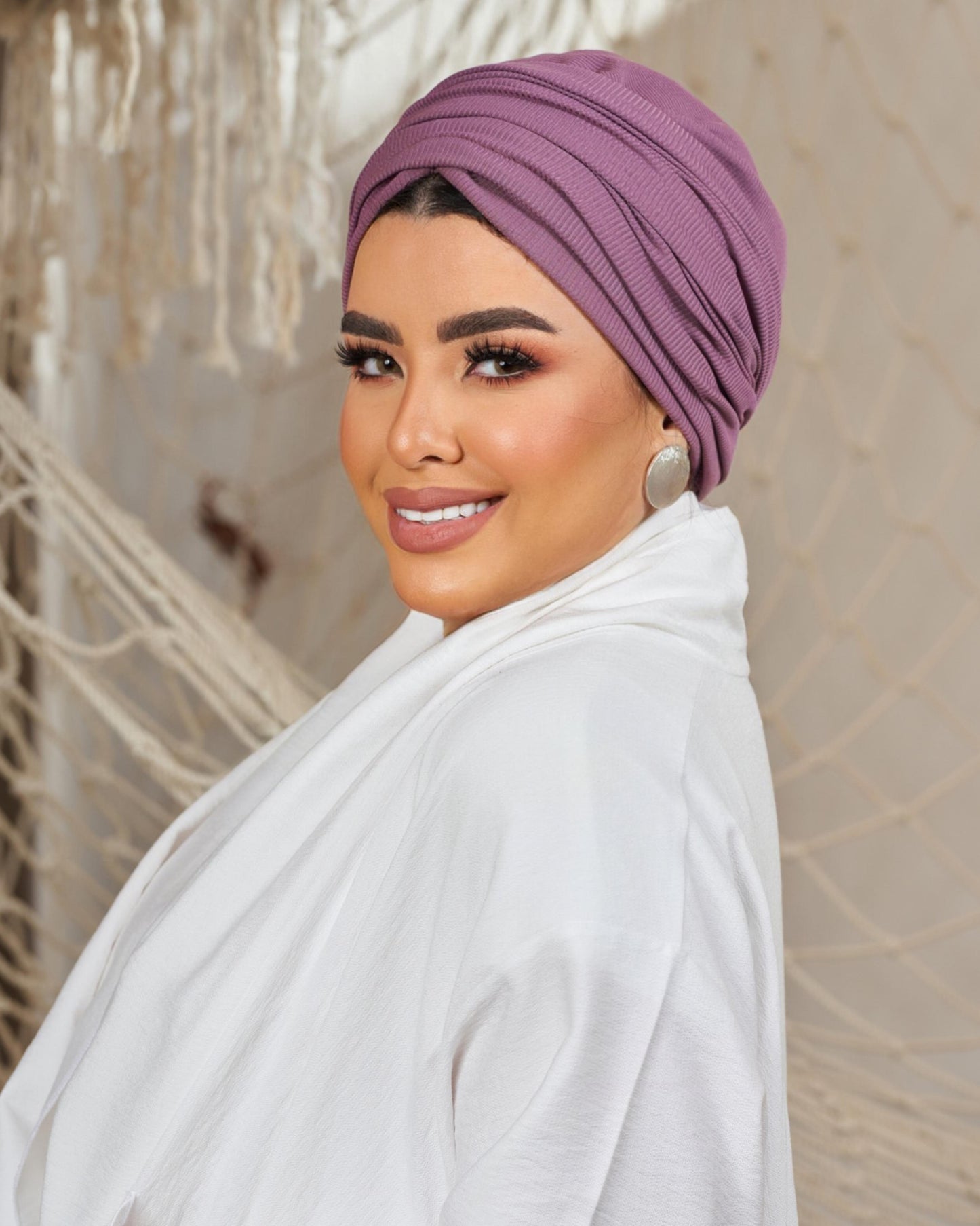 Purple Linked Draped