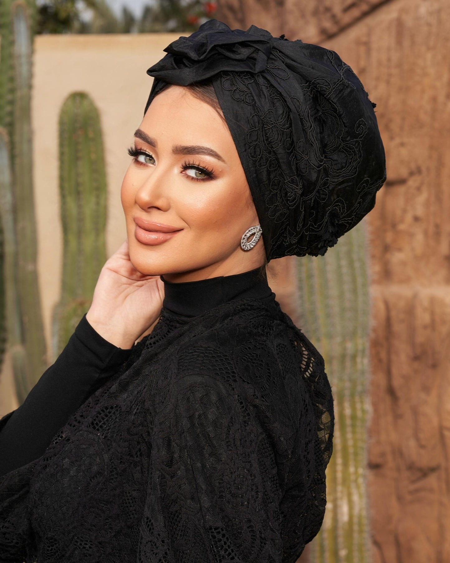Black Easy Wear Turban