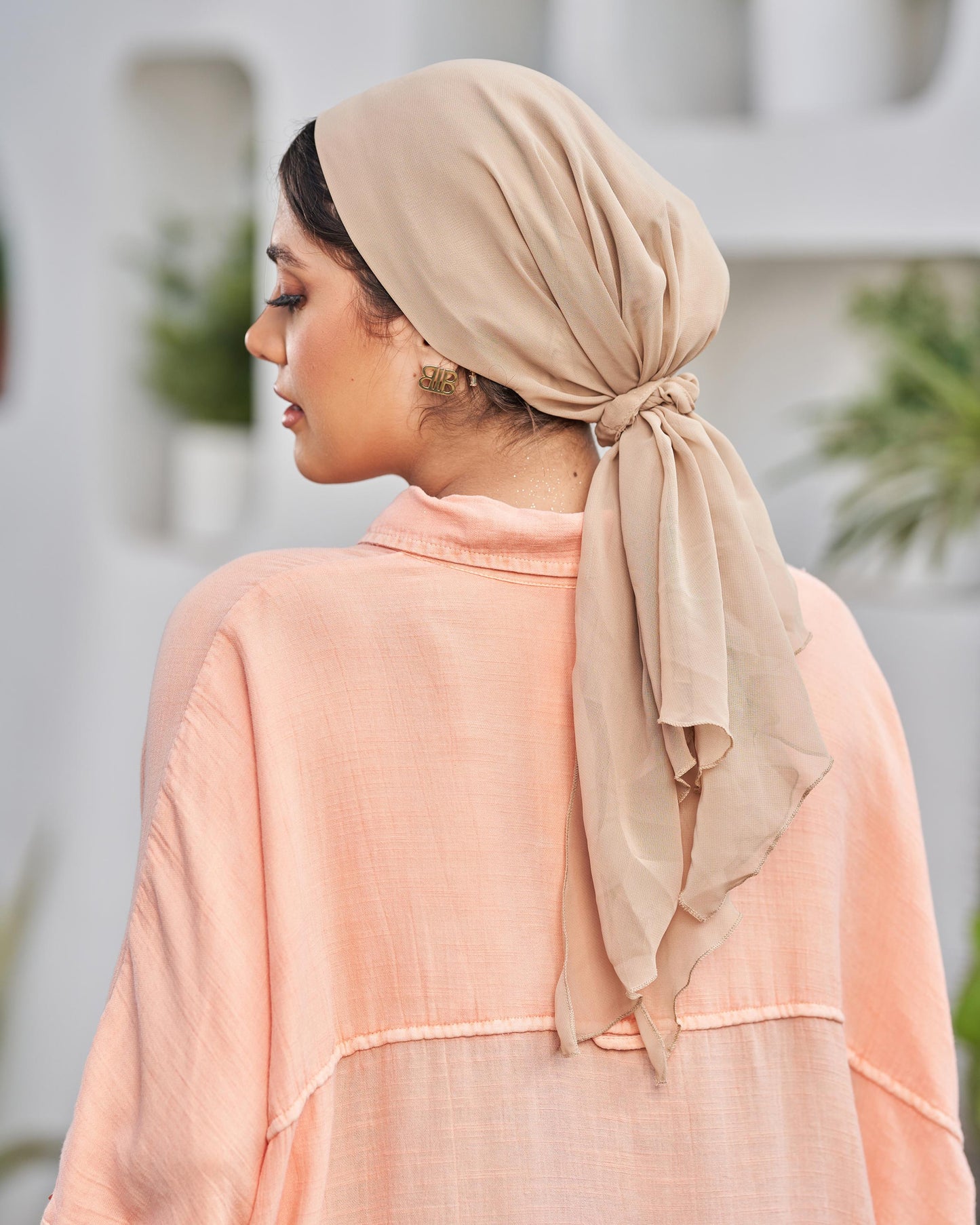 Light beige  Mini Tie