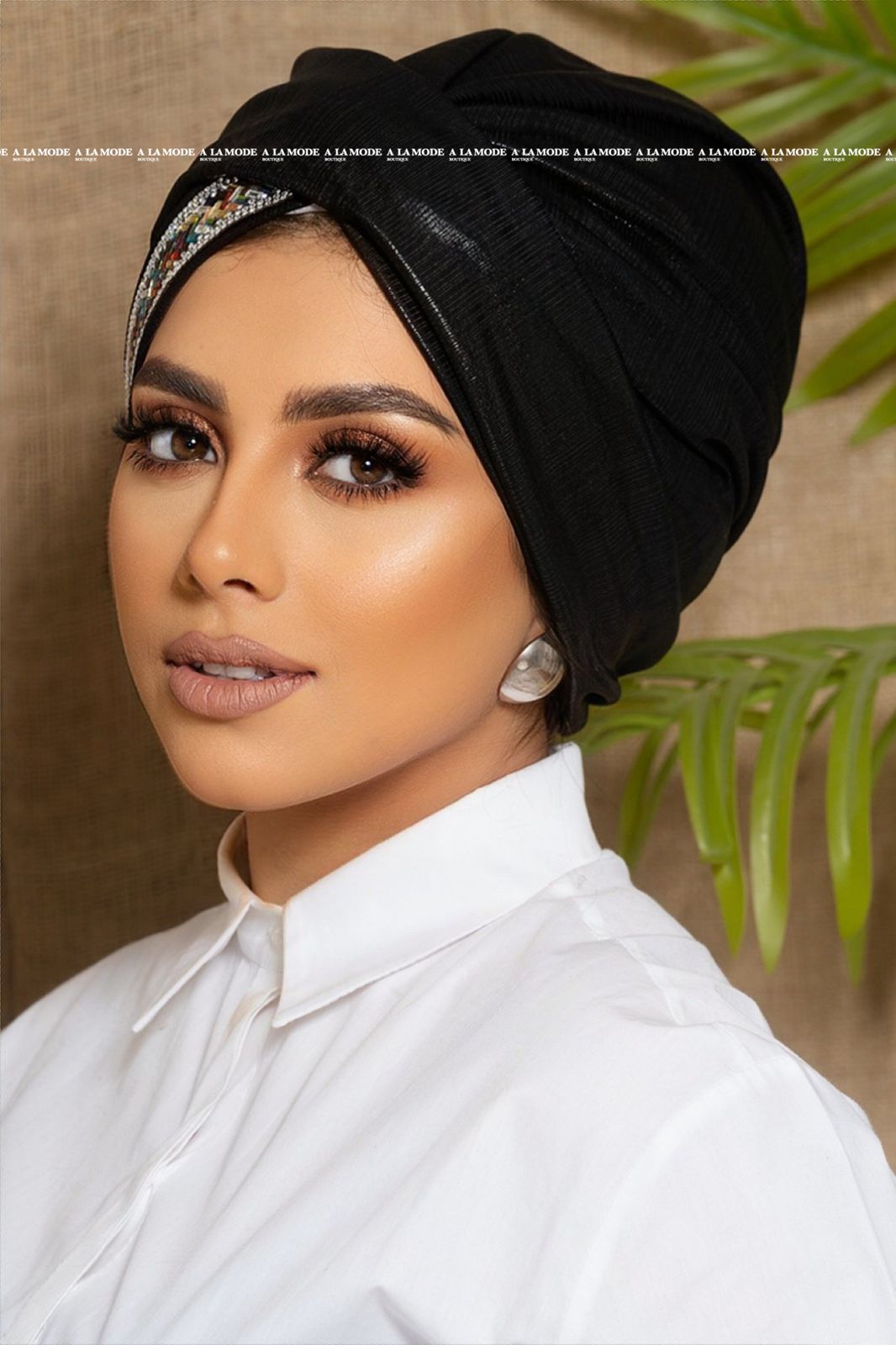 Black Easy Wear Turban
