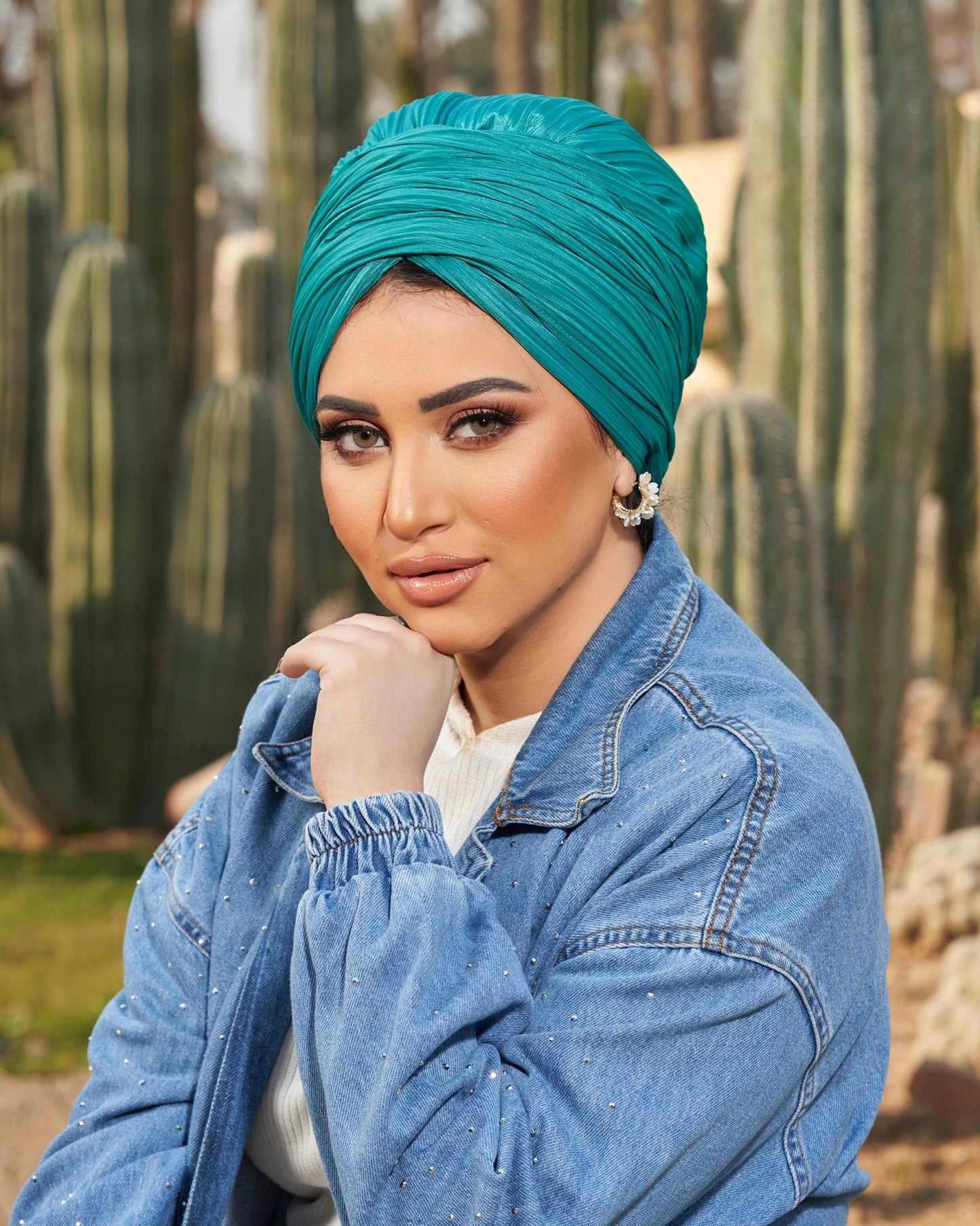 Turquoise Linked Draped