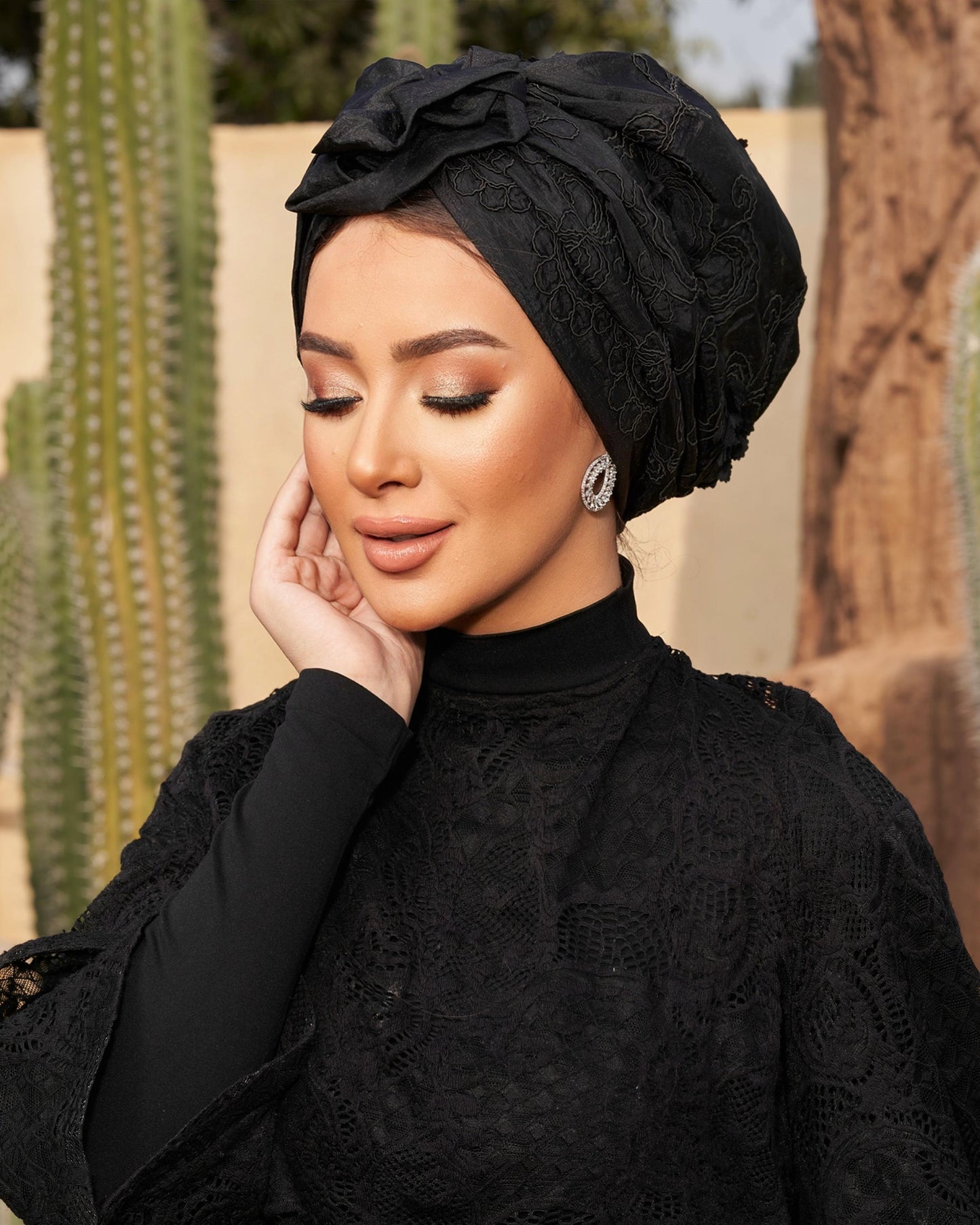 Black Easy Wear Turban