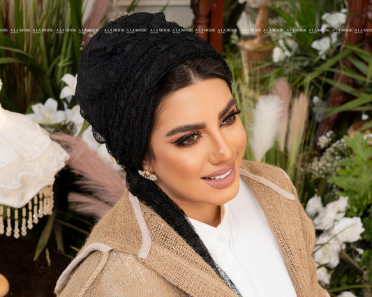 Black Tulle Separate Scarf