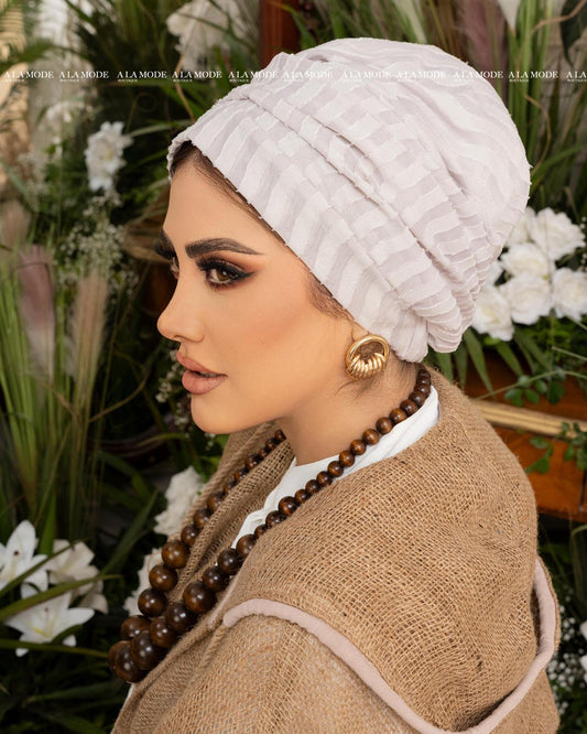 Nude Beige Easy Wear Turban