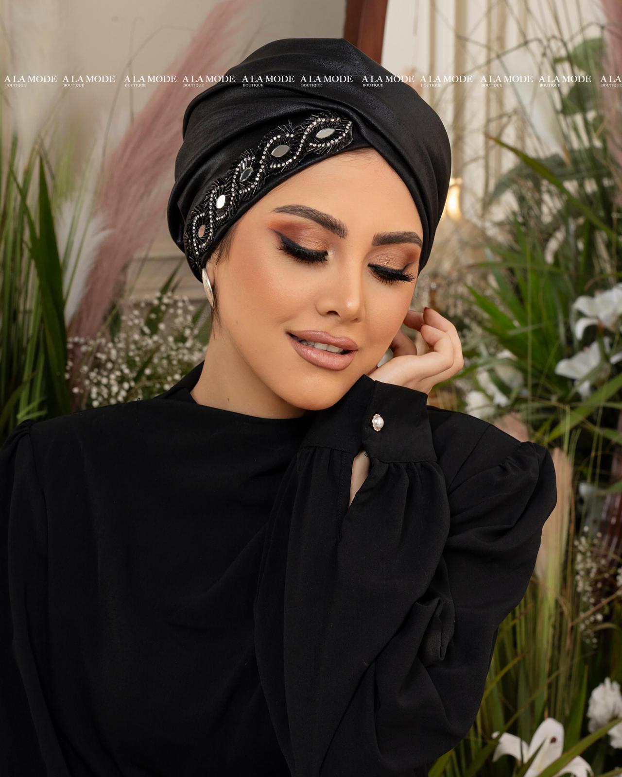 Black Easy Wear Turban