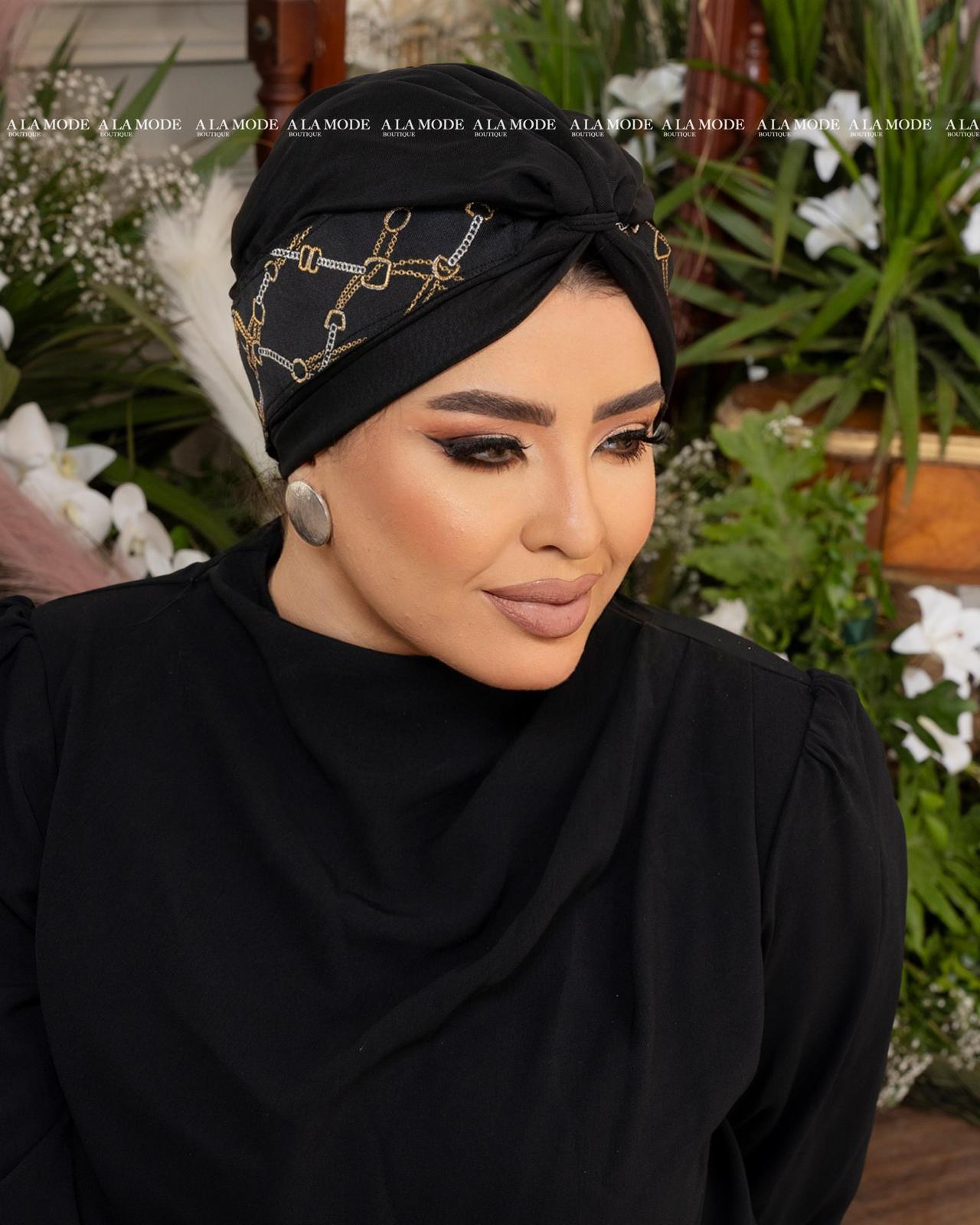 Black Easy Wear Turban